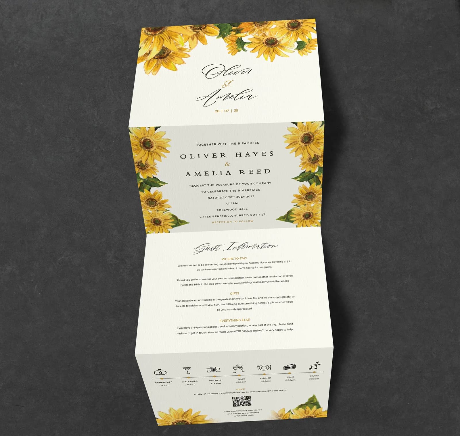 Sunflowers Concertina