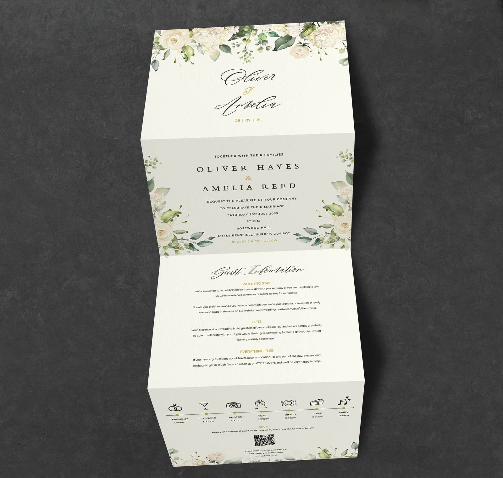 White Roses Concertina