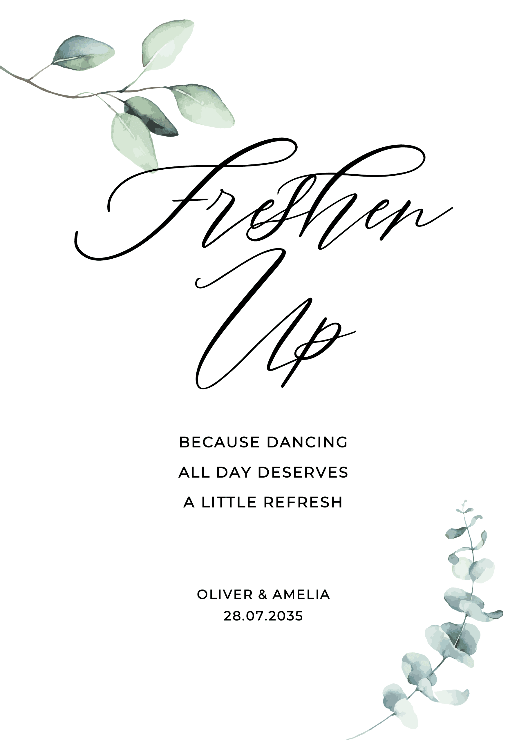 Argyle Wedding Day Signs — on the day wedding stationery