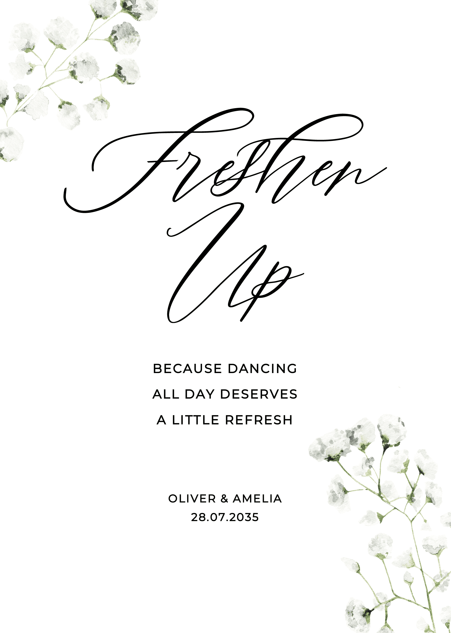 Baby's Breath Wedding Day Signs — main image