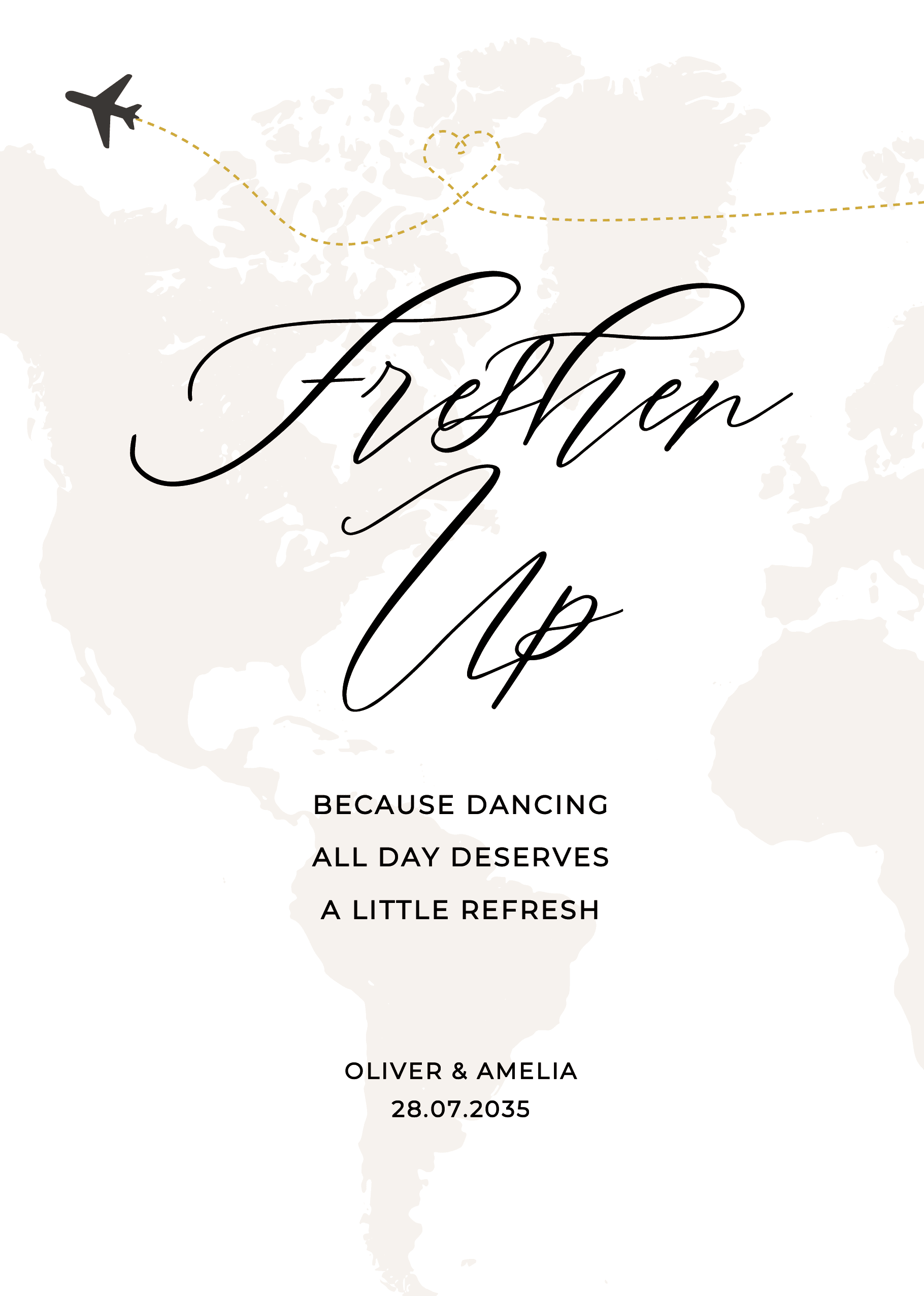 Destination Wedding Day Signs — on the day wedding stationery