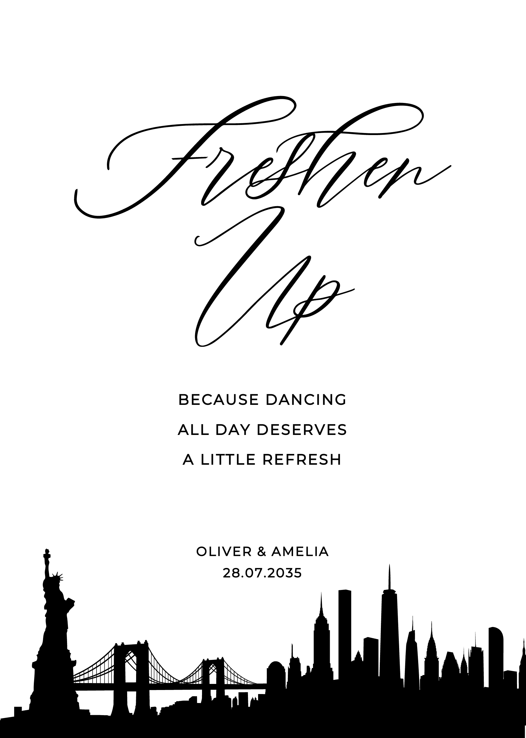 New York Wedding Day Signs — main image