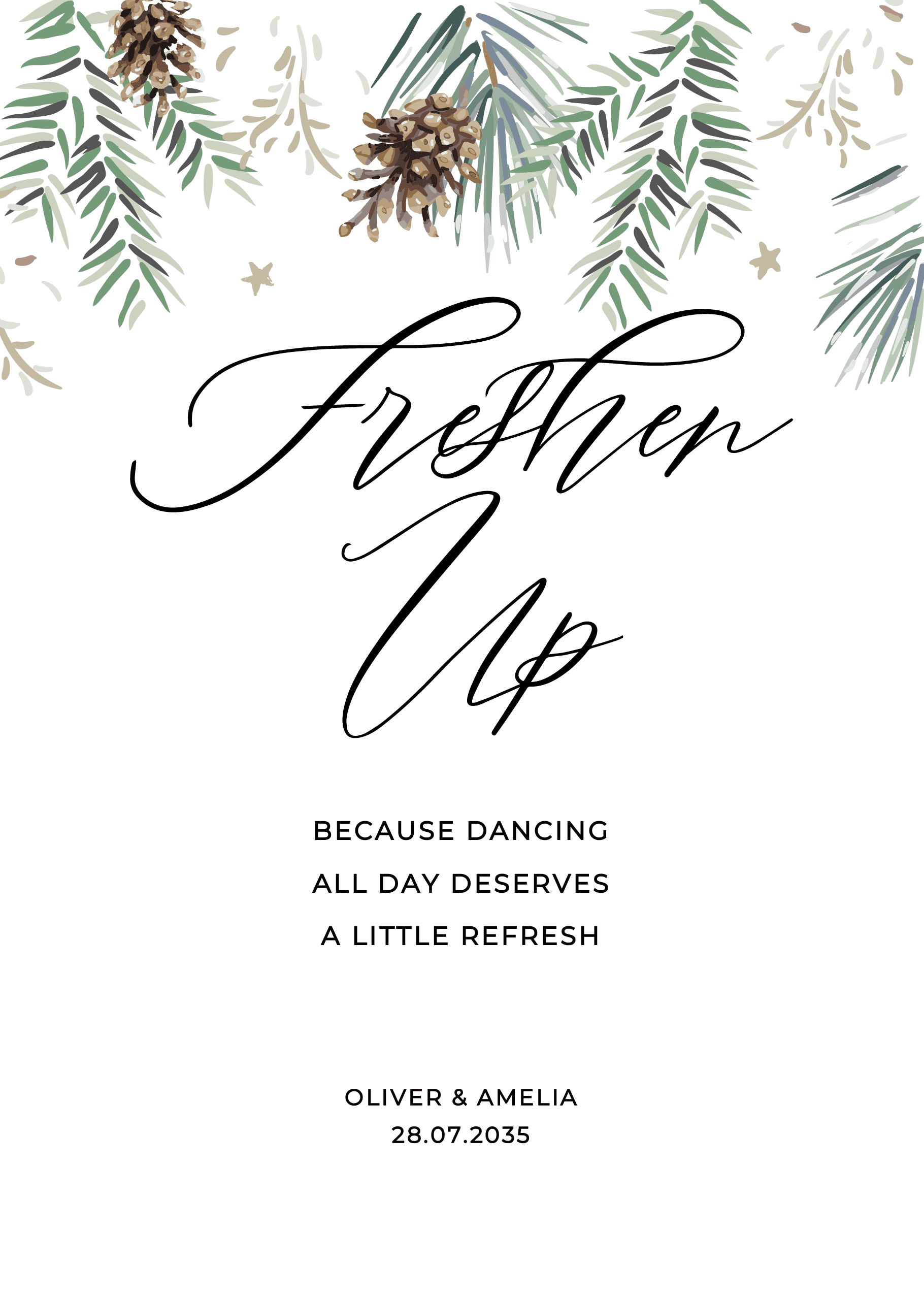 Tis The Season Wedding Day Signs — main image