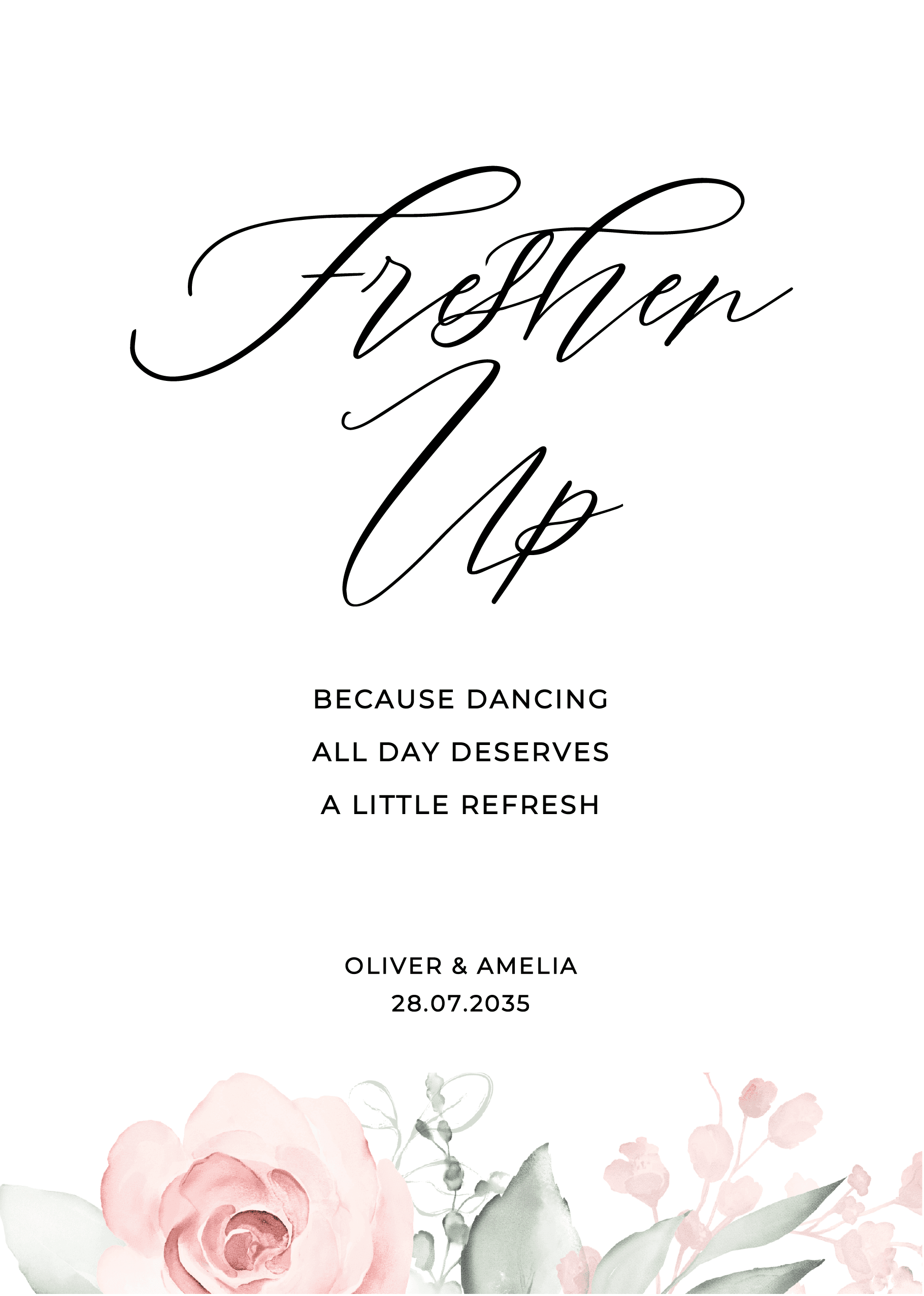 Whimsical Wedding Day Signs — on the day wedding stationery