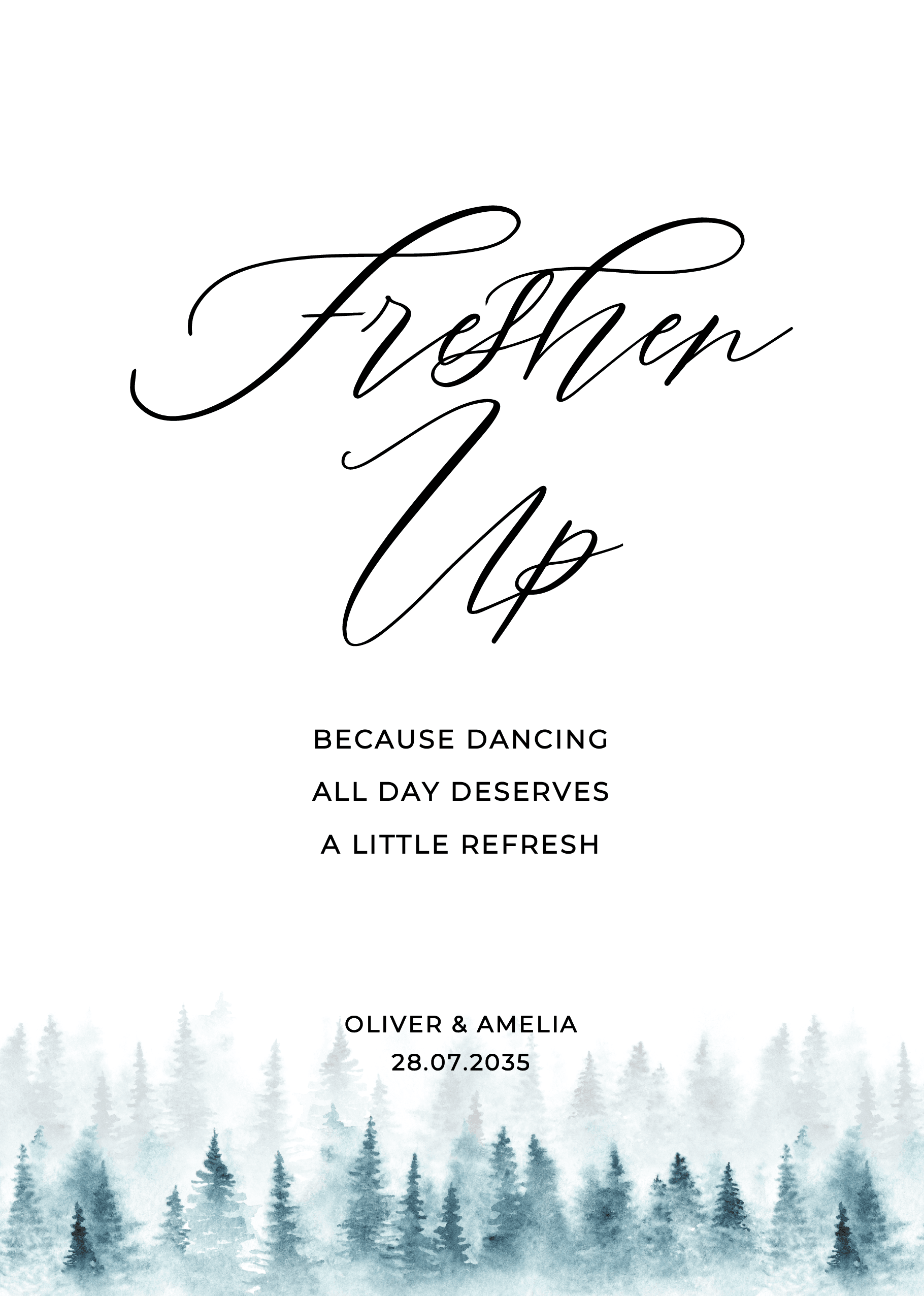 Wintry Wedding Day Signs — main image