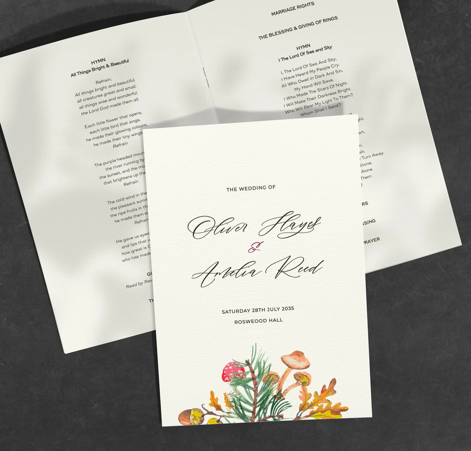 Woodland — Order of Service