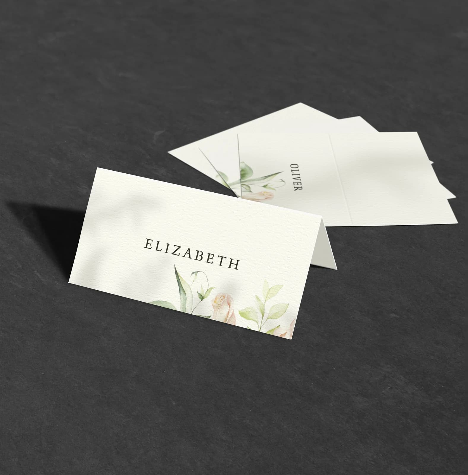 Bouquet Place Card — on the day wedding stationery