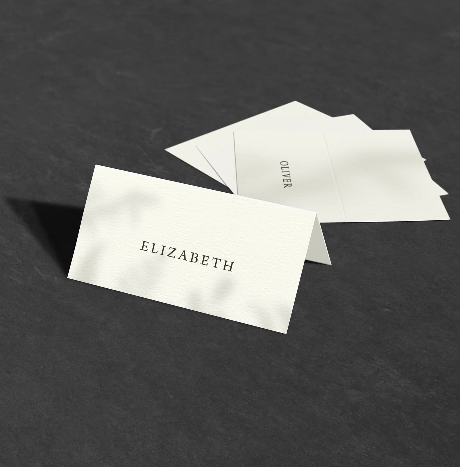 Minimalist Place Card — on the day wedding stationery