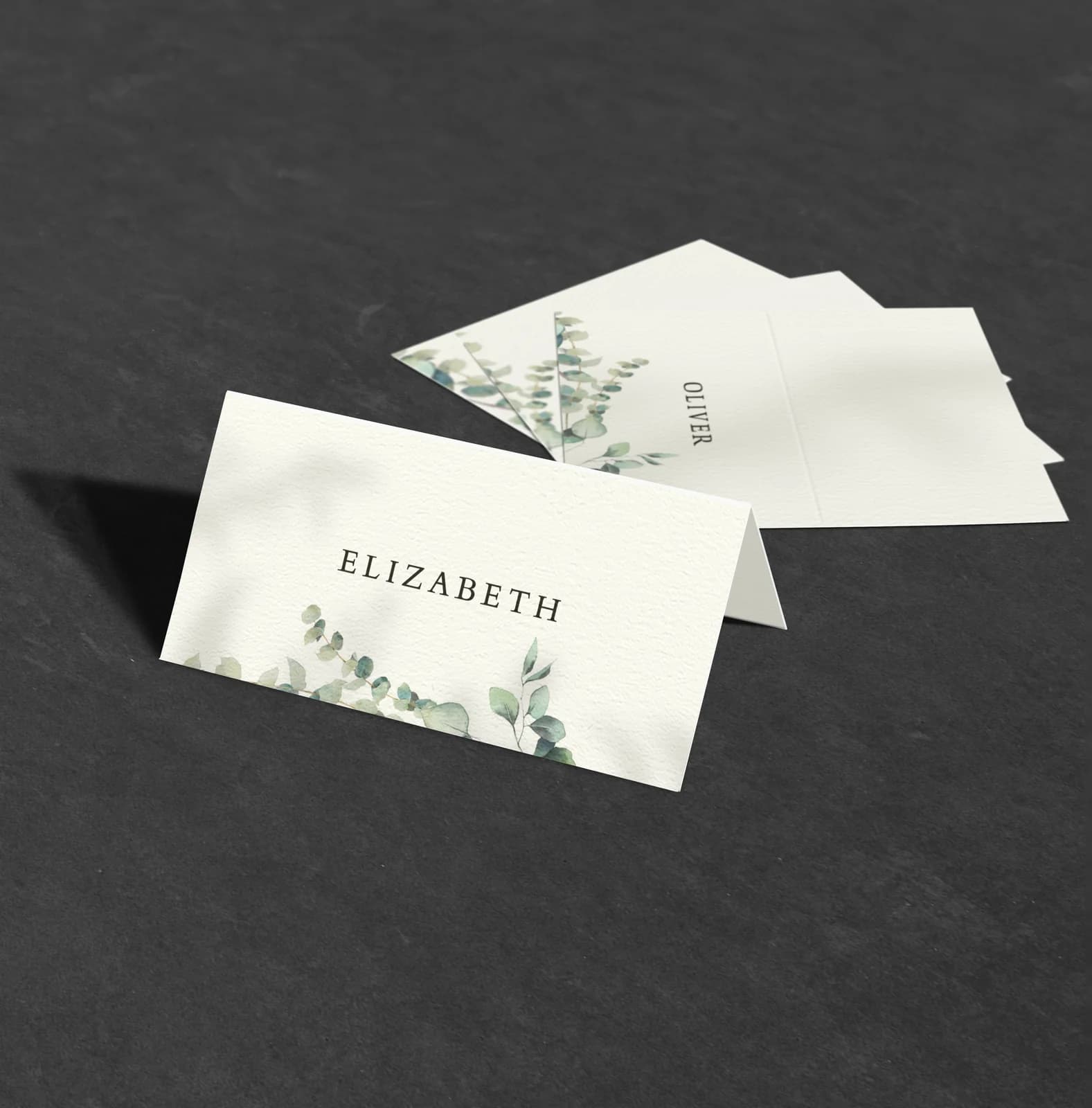 Olive Place Card — on the day wedding stationery