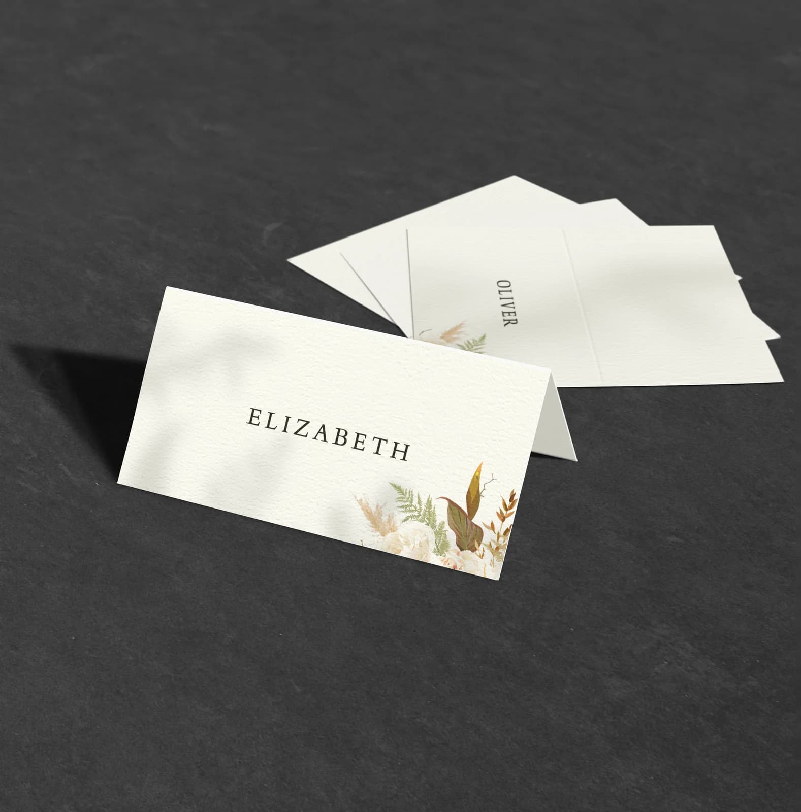 Potpourri Place Card — on the day wedding stationery