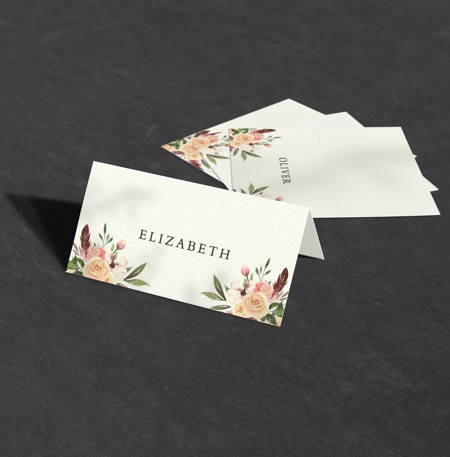 Rustic Place Card — on the day wedding stationery