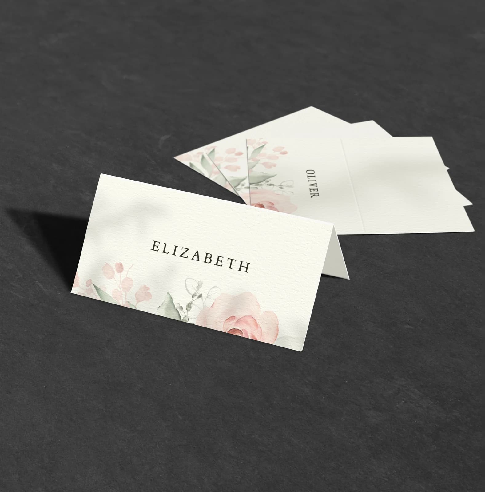 Whimsical Place Card — on the day wedding stationery
