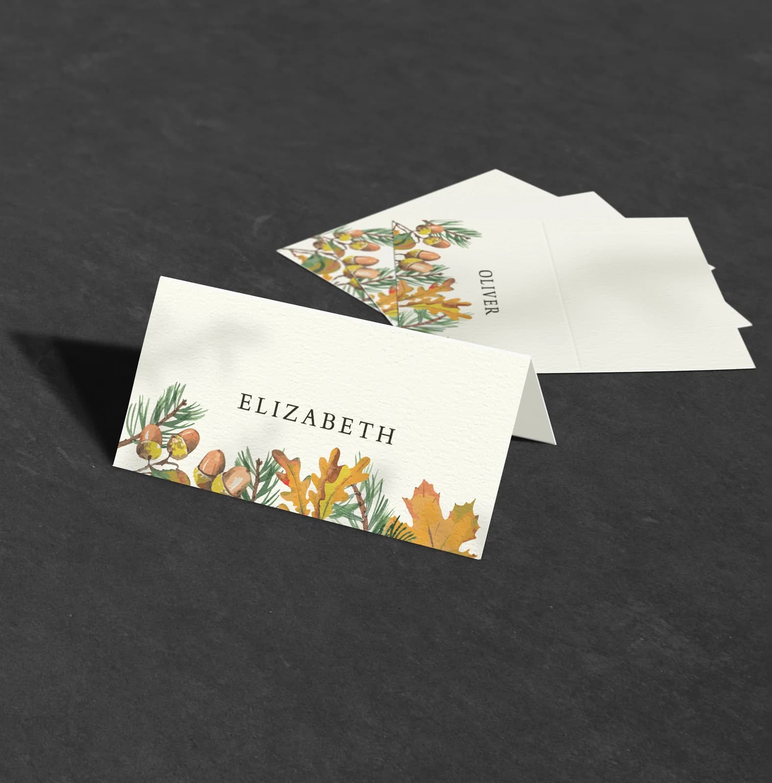 Woodland Place Card — on the day wedding stationery