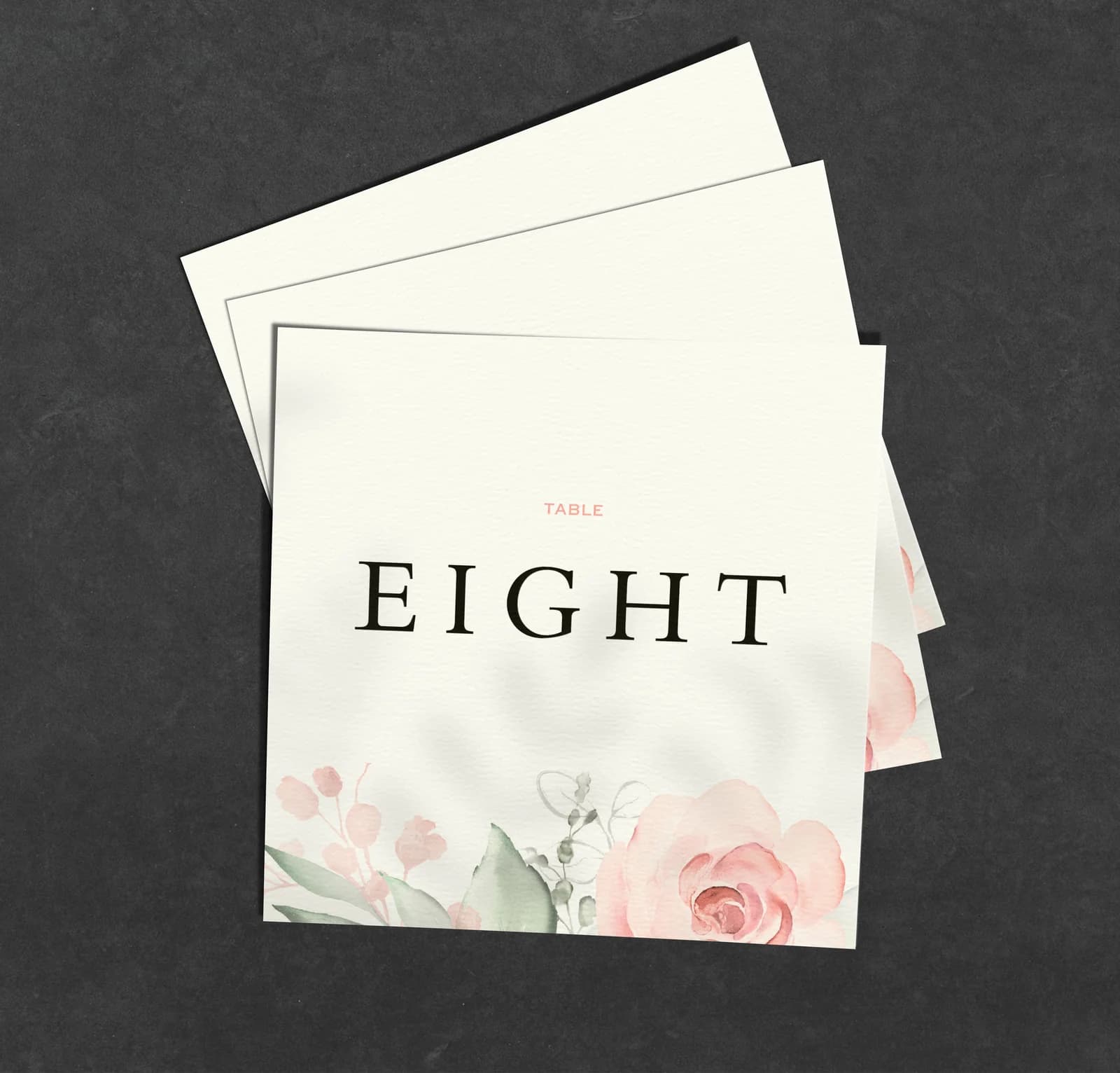 Whimsical Table Name Card — on the day wedding stationery