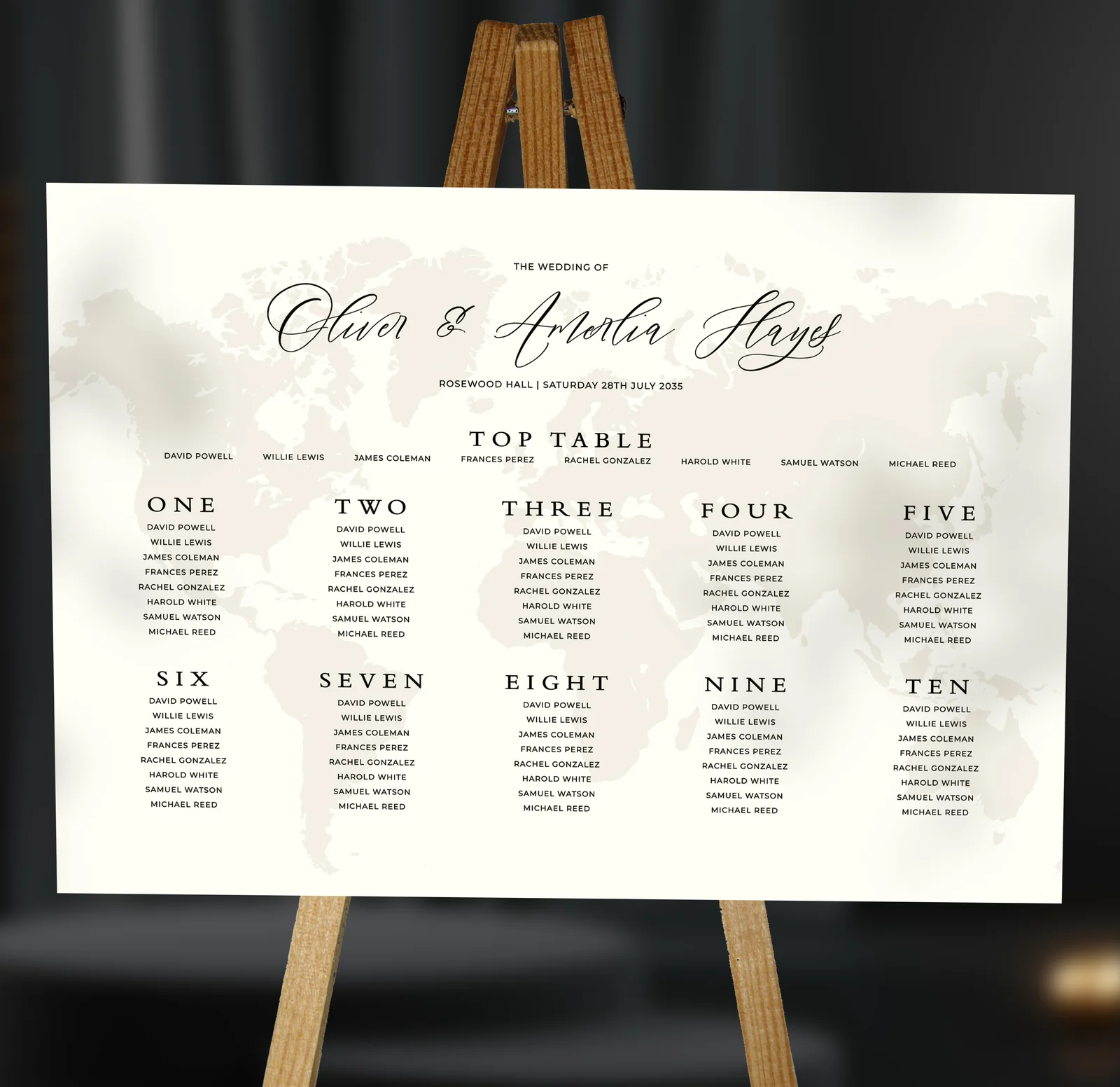 Destination Table Plan