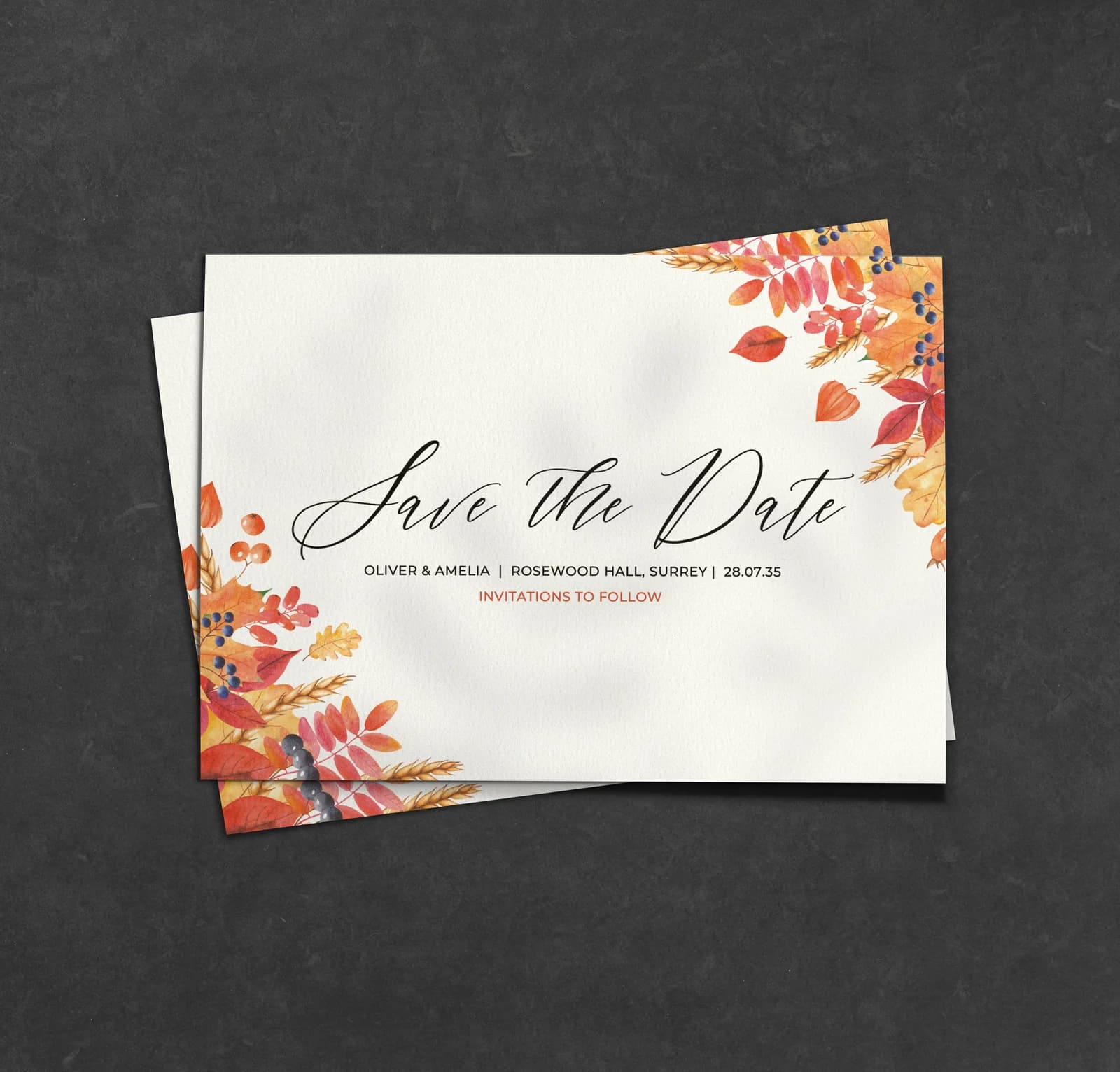 Autumn Save The Date