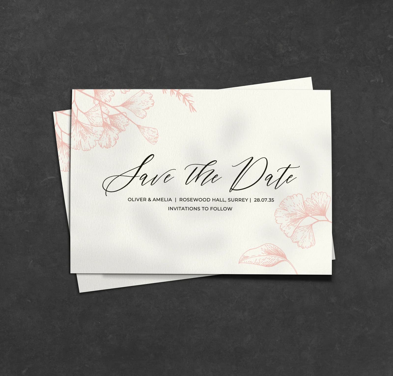 Delicate Save The Date