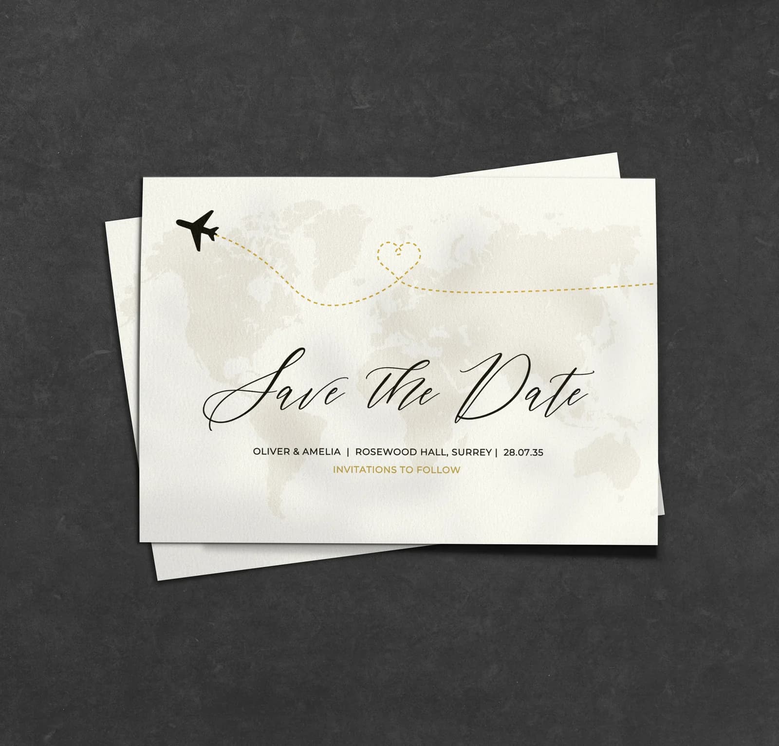 Destination Save the Date — save the date wedding stationery