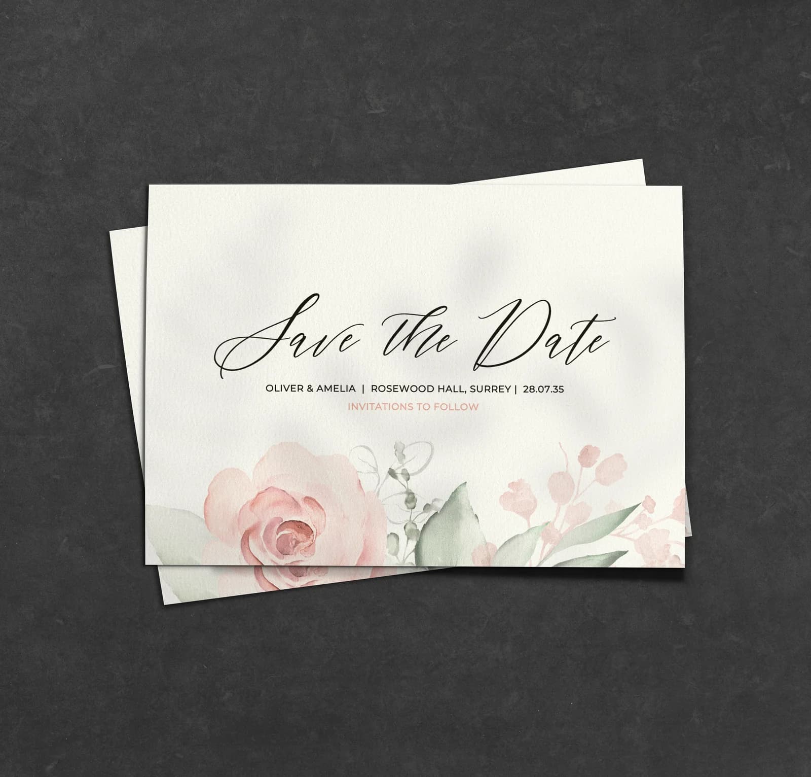 Whimsical Land Save the Date — save the date wedding stationery