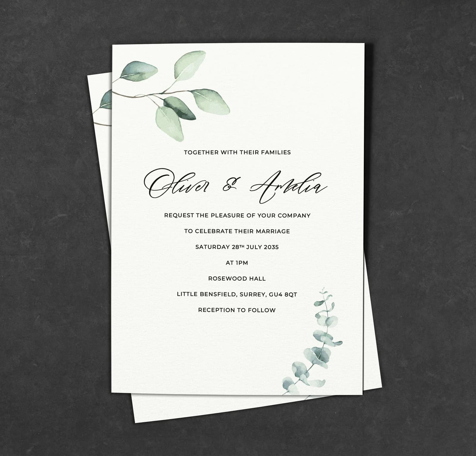 Argyle Invitation — invitation wedding stationery