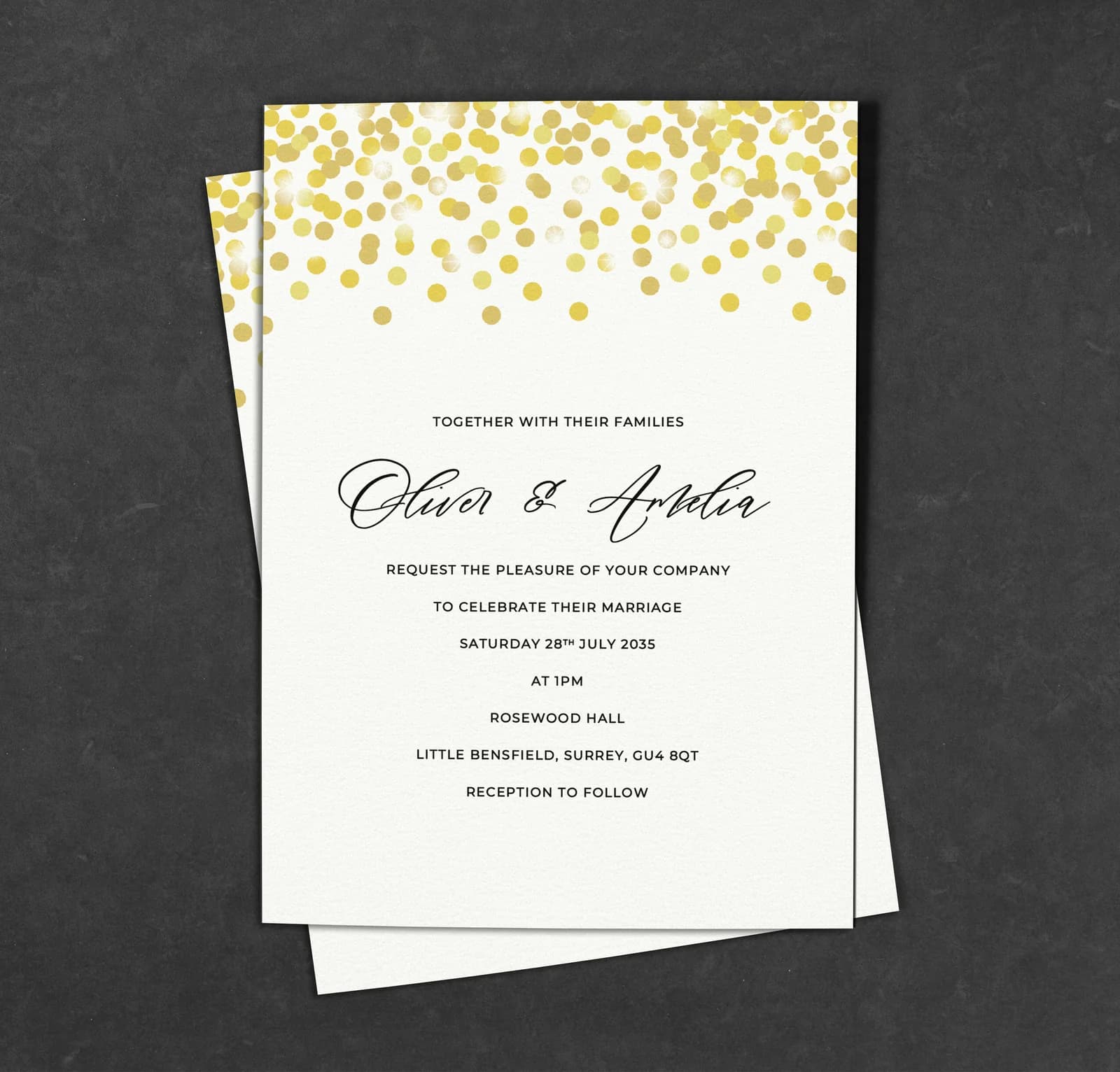 Confetti Invitation