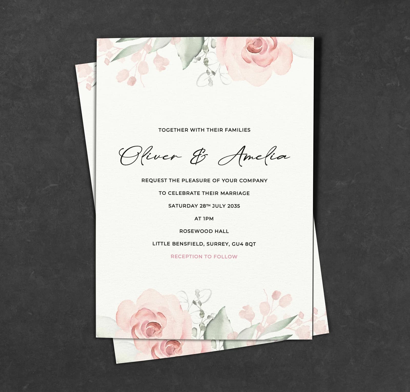 Whimsical Invitation — invitation wedding stationery