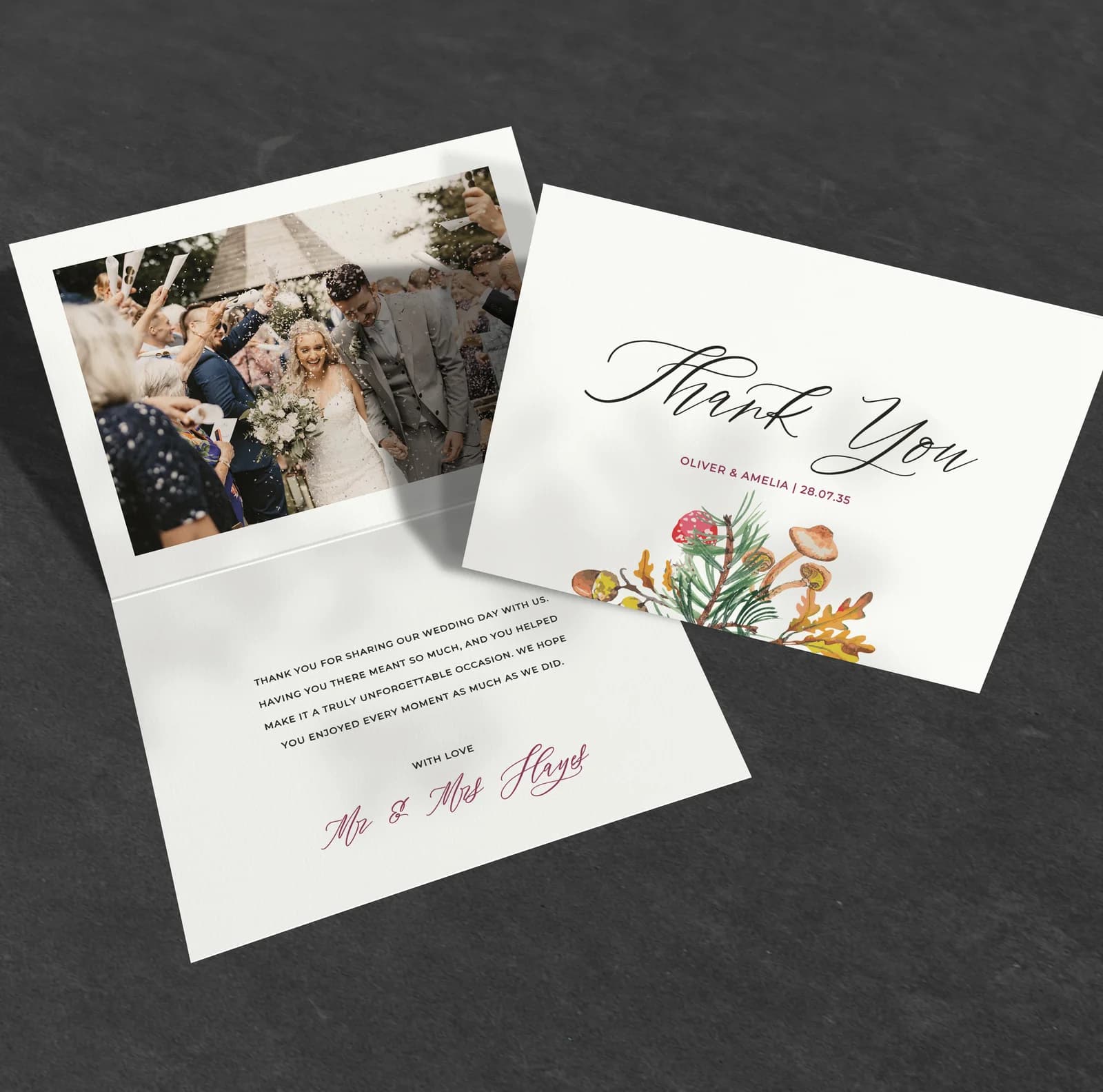 Woodland — Thank You Card